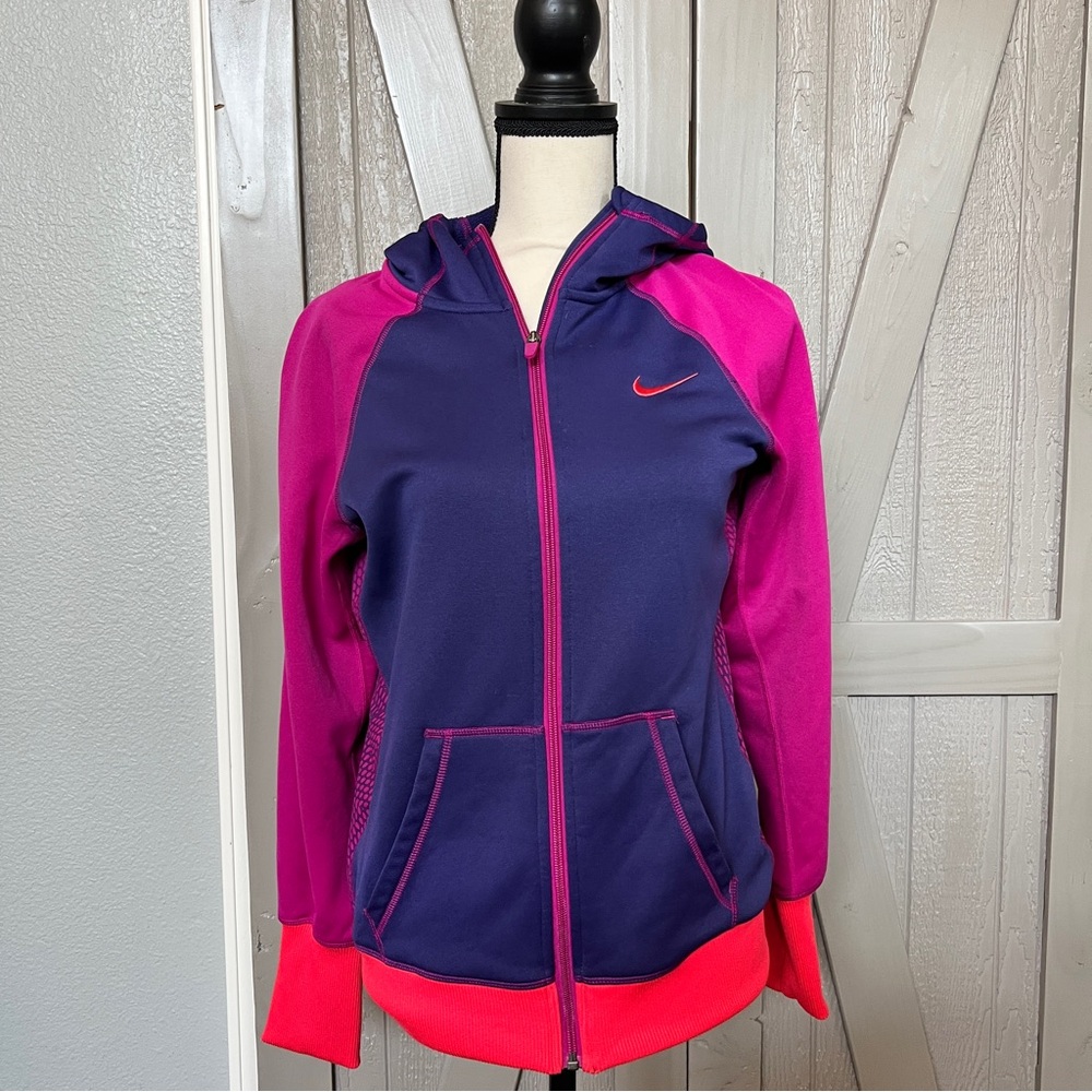 Like New! Nike- Therma Fit-Purple and Pink Athletic Hoodie